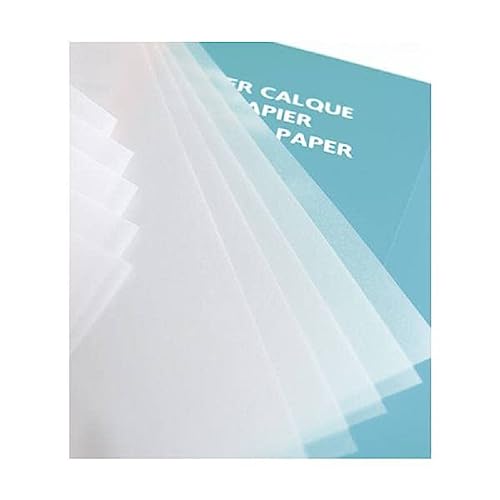 Clairefontaine 93950C - Packung mit 50 Blatt Transparentpapier, 50 x 65 cm, 90/95 g, Transparent von Clairefontaine