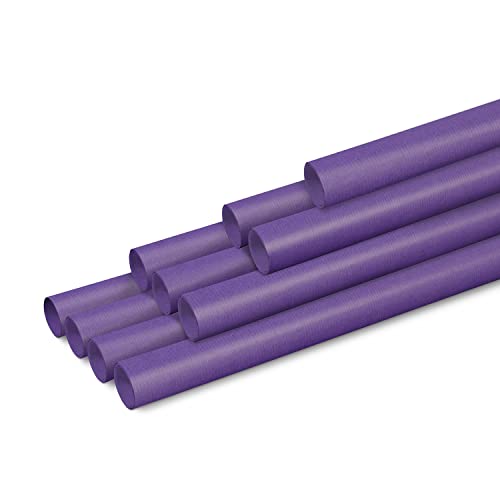 Clairefontaine 95711C – Karton mit 10 Rollen gerilltes Kraftpapier 65g, 3mx0,70m, Violett, 1 Karton von Clairefontaine