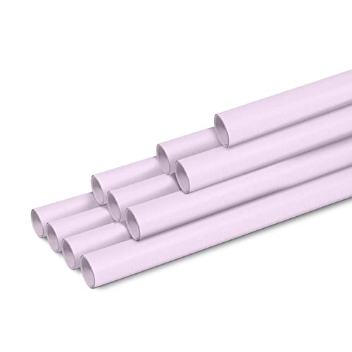 Clairefontaine 95733C - Karton mit 10 Rollen Recycling Kraftpapier 3x0,70m 65g, ideal zum Basteln und für Geschenke, 1 Karton, Rosa von Clairefontaine