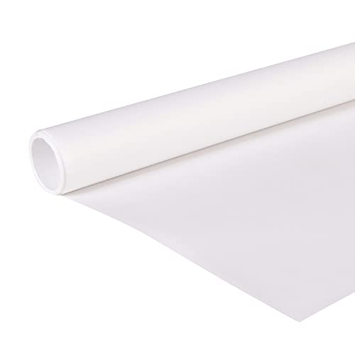 Clairefontaine 95751C - Rolle farbiges, gerilltes Kraftpapier 65g, 3x0,70m, ideal für Verpackungen und Bastelprojekte, Weiß, 1 Rolle von Clairefontaine