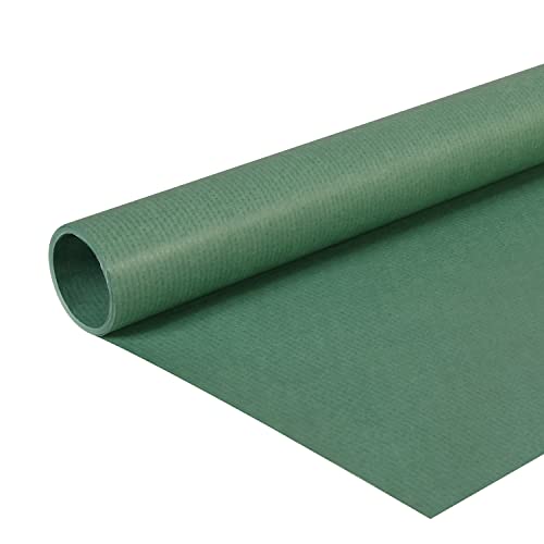 Clairefontaine 95755C - Rolle Kraftpapier, 3 x 0,70 m, 65 g, ideal für Ihre Bastelprojekte und DIY, Dunkelgrün, 1 Rolle von Clairefontaine