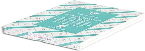 Clairefontaine 96507C Transparentpapier Ries, 500 Blatt, Din A4, 21 x 29.7 cm, 90/95 g Packung, transparent von Clairefontaine