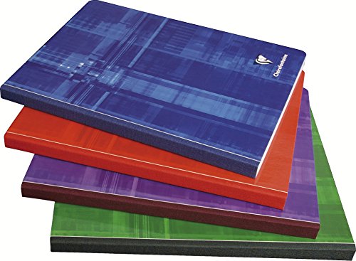 Clairefontaine 9740C - Heft / Kladde geleimt 17x22 96 Blatt, 90g, blanko, farbig sortiert, 1 Stück von Clairefontaine