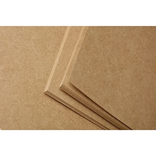 Clairefontaine 975007C Packung mit 25 Blatt Kraftpapier (160g, DIN A4, 21 x 29,7 cm, ideal für Kunstprojekte und zum Einpacken) braun von Clairefontaine