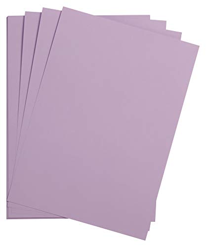 Clairefontaine 975277C Packung mit 25 Bastelkartons Maya, 185g, DIN A4, 21 x 29,7cm, 1 Pack, lila von Clairefontaine