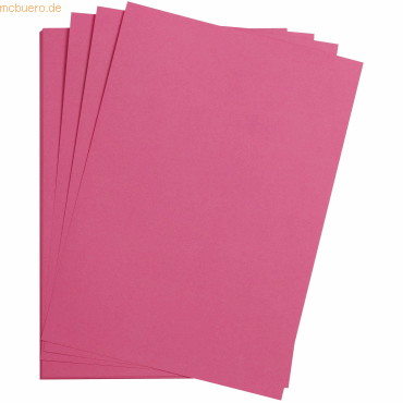 Clairefontaine Bastelkarton Maya 185g/qm A3 VE=25 Blatt fuchsia von Clairefontaine