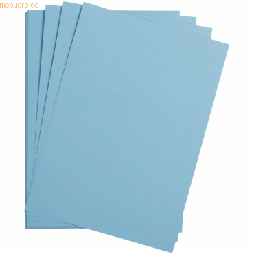 Clairefontaine Bastelkarton Maya 185g/qm A3 VE=25 Blatt himmelblau von Clairefontaine