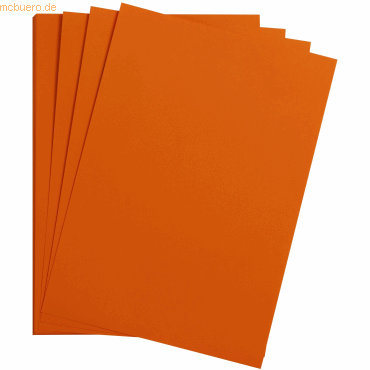 Clairefontaine Bastelkarton Maya 185g/qm A3 VE=25 Blatt orange von Clairefontaine