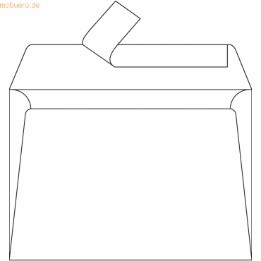 Clairefontaine Briefumschlag C6 120g/qm weiß VE=20 Stück von Clairefontaine