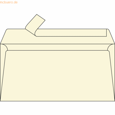Clairefontaine Briefumschlag DINlang 120g/qm elfenbein VE=20 Stück von Clairefontaine