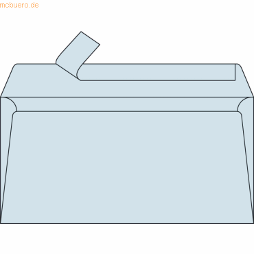 Clairefontaine Briefumschlag DINlang 120g/qm hellblau VE=20 Stück von Clairefontaine