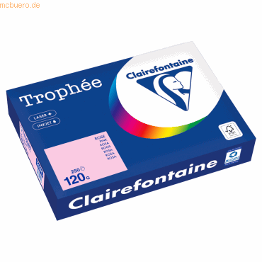 Clairefontaine Kopierpapier 1210PC A4 120g rosa 250 Blatt Clairefontaine Kopierpapier 1210PC A4 120g rosa 250 Blatt von Clairefontaine