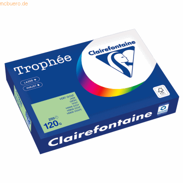 Clairefontaine Kopierpapier 1215PC A4 120g grün 250 Blatt Clairefontaine Kopierpapier 1215PC A4 120g grün 250 Blatt von Clairefontaine