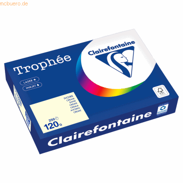 Clairefontaine Kopierpapier 1242PC A4 120g sand 250 Blatt Clairefontaine Kopierpapier 1242PC A4 120g sand 250 Blatt von Clairefontaine