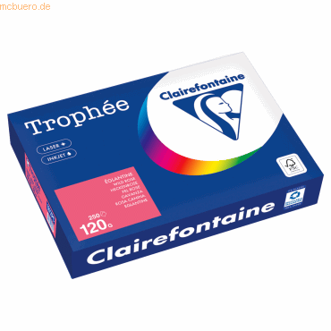 Clairefontaine Kopierpapier 1277PC A4 120g heckenrose 250 Blatt Clairefontaine Kopierpapier 1277PC A4 120g heckenrose 250 Blatt von Clairefontaine