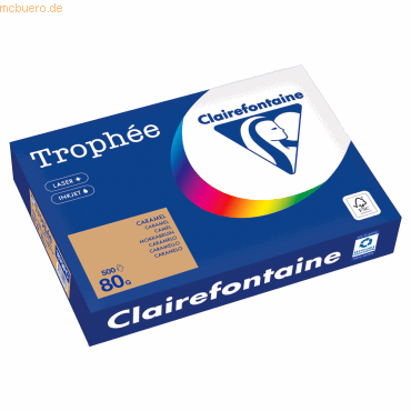 Clairefontaine Kopierpapier 1879PC A4 80g camel 500 Blatt Clairefontaine Kopierpapier 1879PC A4 80g camel 500 Blatt von Clairefontaine