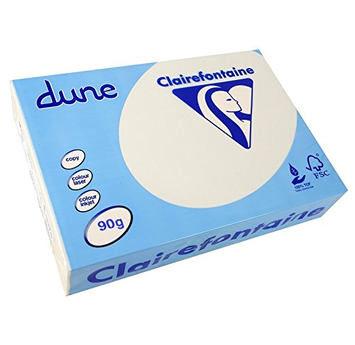 Clairefontaine Kopierpapier 500 Blatt Dune 90 g A4 210 x 297 mm FSC zertifiziert/TCF weiß von Clairefontaine