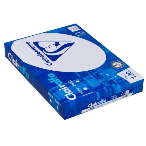 Clairefontaine Kopierpapier Clairalfa/1952C DIN A4 weiß 120 g/qm Inh.250 von Clairefontaine