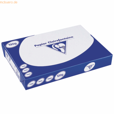 Clairefontaine Kopierpapier Clairalfa A4 120g/qm weiß VE=250 Stück von Clairefontaine