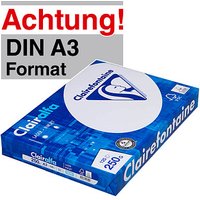 Clairefontaine Kopierpapier Clairalfa DIN A3 250 g/qm 125 Blatt von Clairefontaine