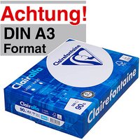 Clairefontaine Kopierpapier Clairalfa DIN A3 90 g/qm 500 Blatt von Clairefontaine