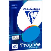 Clairefontaine Kopierpapier Trophée karibischblau DIN A4 80 g/m² 100 Blatt von Clairefontaine