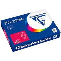 Clairefontaine Kopierpapier Trophée kirschrot DIN A4 120 qm 250 Blatt von Clairefontaine