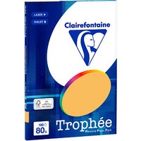 Clairefontaine Kopierpapier Trophée mandarin DIN A4 80 g/m² 100 Blatt von Clairefontaine