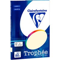 Clairefontaine Kopierpapier Trophée sand DIN A4 80 g/m² 100 Blatt von Clairefontaine