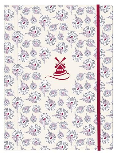 Clairefontaine 812440C - Sammelmappe Moulin Rouge, mit Gummizugverschlus für DIN A4, 24x32 cm, 1 Stück von Clairefontaine