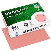 Clairefontaine Recyclingpapier Evercolor rosa DIN A4 80 g/qm 500 Blatt von Clairefontaine