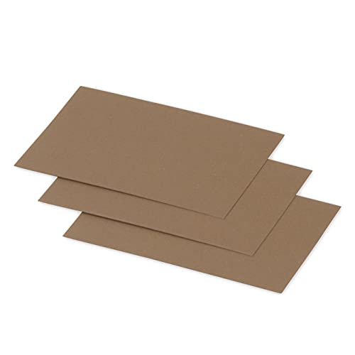 Clairefontaine 29010C - Packung mit 25 Karten Pollen, Miniformat 70x95mm, 210g, ideal für Korrespondenz und Einladungen, Kartonbraun, 1 Pack von Clairefontaine