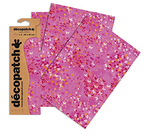 Decopatch Papier No. 506 (bunt Mosaik, 395 x 298 mm) 3er Pack von Decopatch