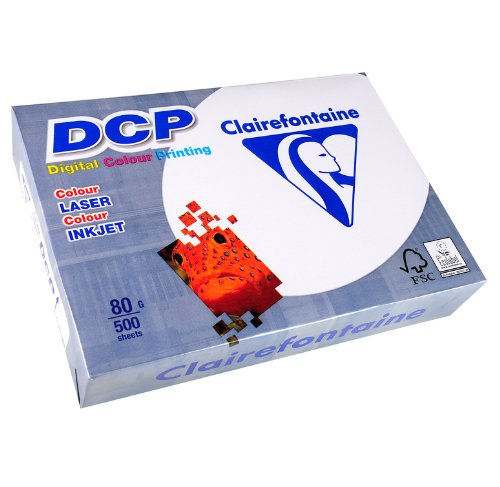 Laserpapier Clairefontaine DCP A4 80gr wit 500vel | 5 stuks von Clairefontaine