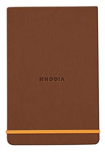 Rhodia 194341C - Notizbuch Webnotepad 9x14 cm, 96 Blatt abtrennbar liniert 90 g, 1 Stück, Kupfer von Rhodia