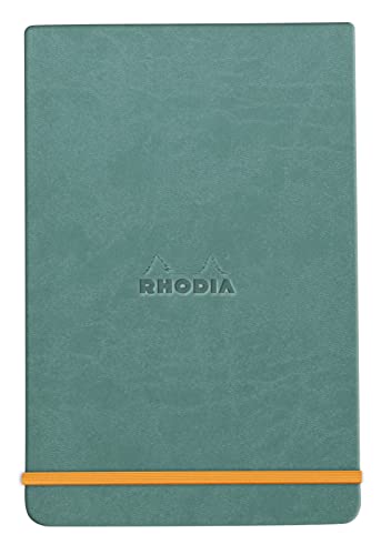 Rhodia 194388C - Notizbuch Webnotepad DIN A5, 96 Blatt abtrennbar liniert 90 g, 1 Stück, Seegrün von Clairefontaine