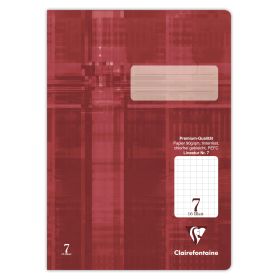 Schulheft Bordeaux kariert A4 16 Blatt Schulheft Bordeaux kariert A4 16 Blatt von Clairefontaine