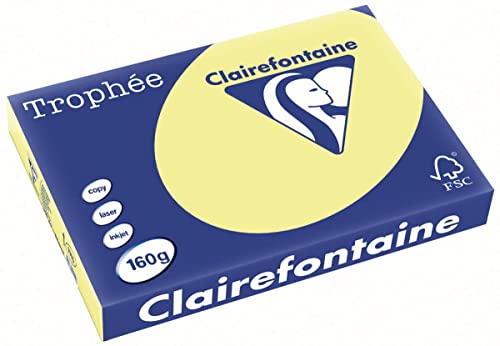 Unbekannt Clairalfa 1115C Multifunktionspapier Trophee A3, 160 g/qm hellgelb von Clairefontaine