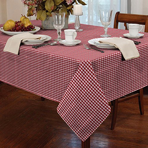 Classic Home Store Alan Symonds Tischdecke, Gingham, Rot, 54 x 54 cm von Classic Home Store