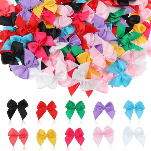 Classicseali 100 kleine Schleifen, mehrfarbige Bastelschleifen, Satinband, DIY, kleine Schleifen zum Basteln, für Kartenherstellung, Nähen, Scrapbooking, Hochzeit, Haar-Accessoires, Dekoration und Classicseali 100 kleine Schleifen, mehrfarbige Bastelschleifen, Satinband, DIY, kleine Schleifen zum Basteln, für Kartenherstellung, Nähen, Scrapbooking, Hochzeit, Haar-Accessoires, Dekoration und von Classicseali
