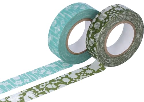 Classiky INNSPIRO Masking Tape Washi-Klebeband, verschiedene Designs, E 15 mm x 15 m, 2 Stück von Classiky