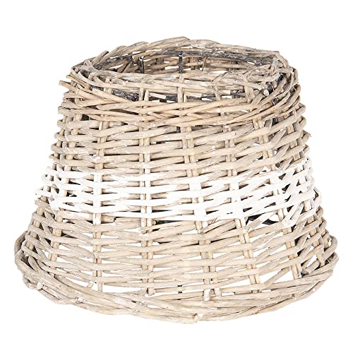 Clayre & Eef Lampenschirm Ø 23 * 16 cm / E27 Natur Rattan 6LAK0477 von Clayre & Eef