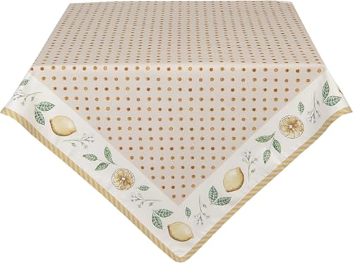 Clayre & Eef Tischdecke 100x100 cm beige LEL01 von Clayre & Eef