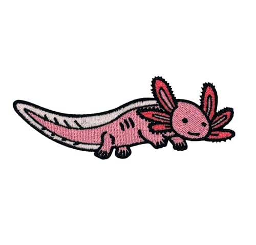 Axolotl bestickter Aufnäher zum Aufbügeln von Clayton Jewelry Labs