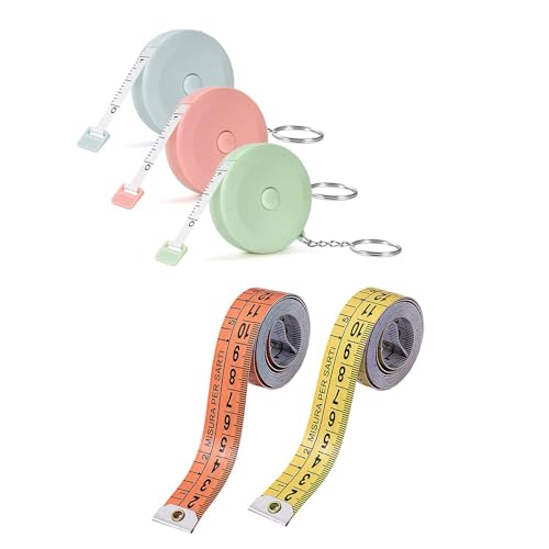 5 Stück Massband Nähbedarf Gym Accessoriesmaßband Körper fitness zubehör, für Taille Brust Hüfte Oberschenkel und Arme,Ideal für Fitness und Zuhause 5 Stück Massband Nähbedarf Gym Accessoriesmaßband Körper fitness zubehör, für Taille Brust Hüfte Oberschenkel und Arme,Ideal für Fitness und Zuhause von ClcIosis