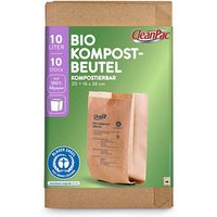 CleanPac Biomüllbeutel 10,0 l braun, 10 St. von CleanPac