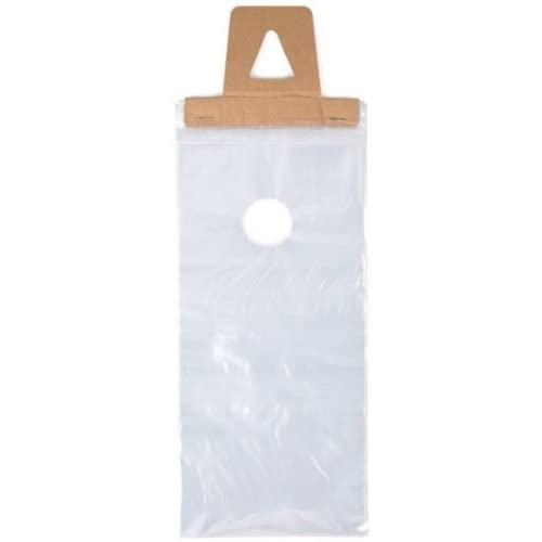 clearbags 6 x 9 Tür Kleiderbügel Staubbeutel für Tür Knopf Flyer, Aktionen, und mehr | Schützen vor Regen Wetter Bugs etc. | einfachen Abreißen Design | DK3 (1000 Stück) von ClearBags