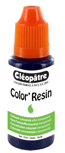 Cléopatre Color'Resin – flüssige Harzfarbe, Grün-15 gr, Grün, 15 von Cléopâtre