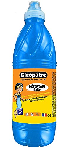 Cléopâtre Gouache Néfertari Baby Farbe, Cyan, 500 ml von Cléopâtre