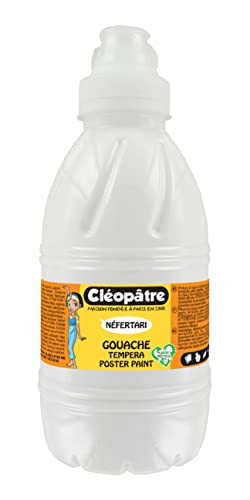 Cléopâtre Gouache Néfertari Baby Farbe, Weiß, 500 ml von Cléopâtre